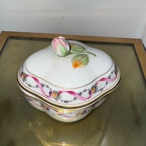 Richard Ginori "Floral" (Antico Doccia) Covered Bowl